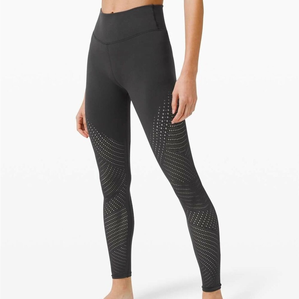 Lululemon Black Reveal 25” Digi Rain Leggings